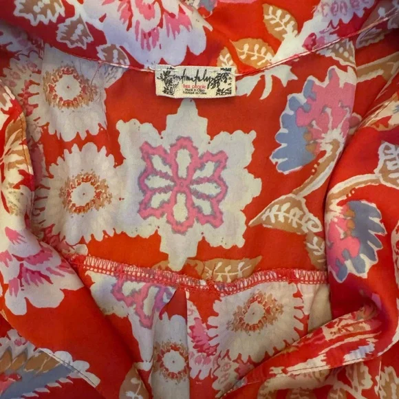 Free People Red Floral Pajama Set - Picture 7 of 11